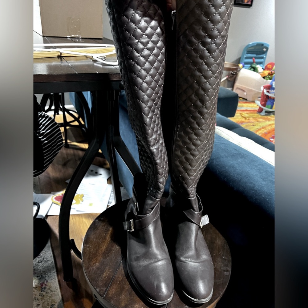 JustFab Rida Rodimg Boots in Brown Women's 8.5